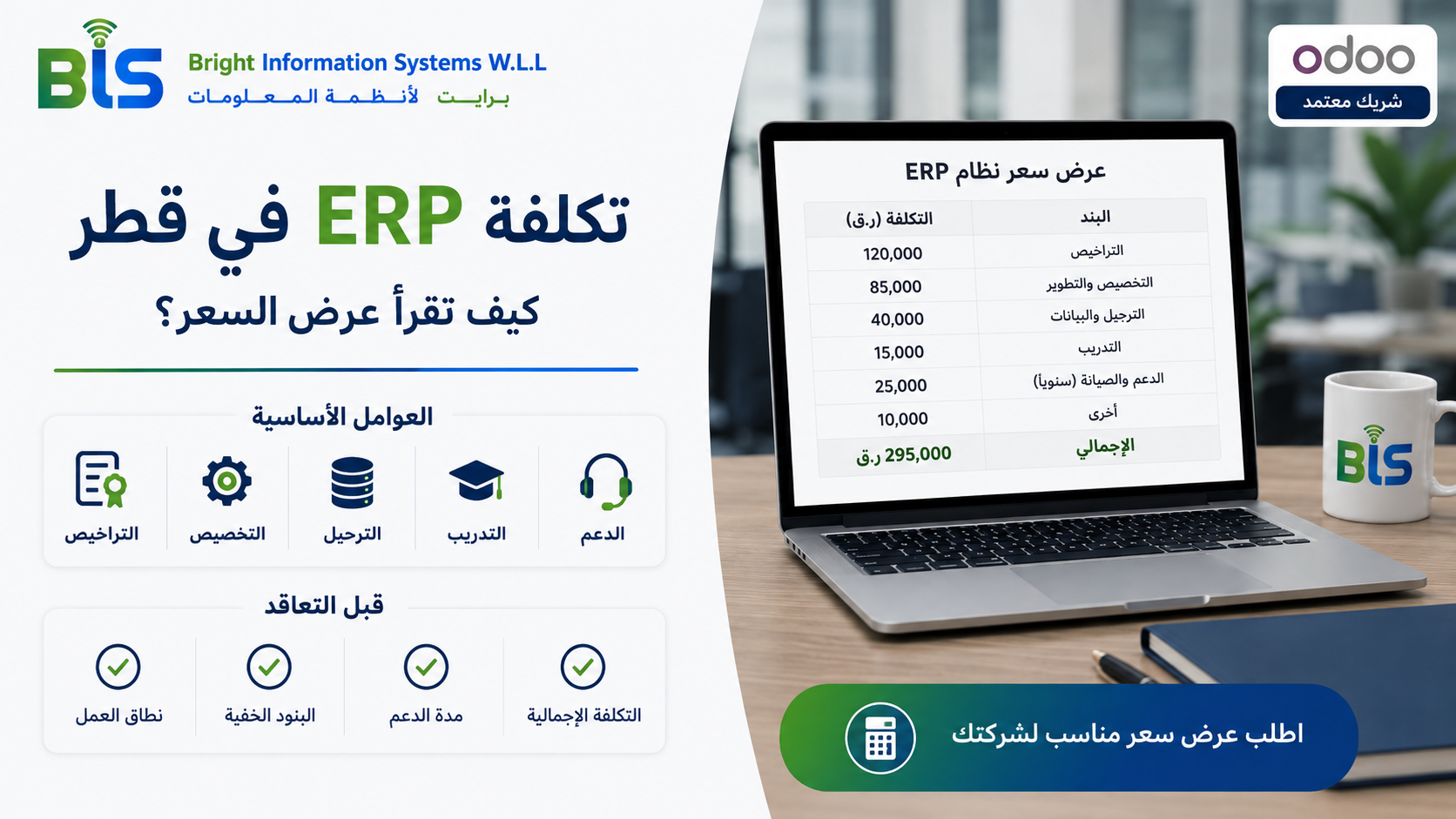 تكلفة ERP في قطر وكيف تقرأ عرض السعر
