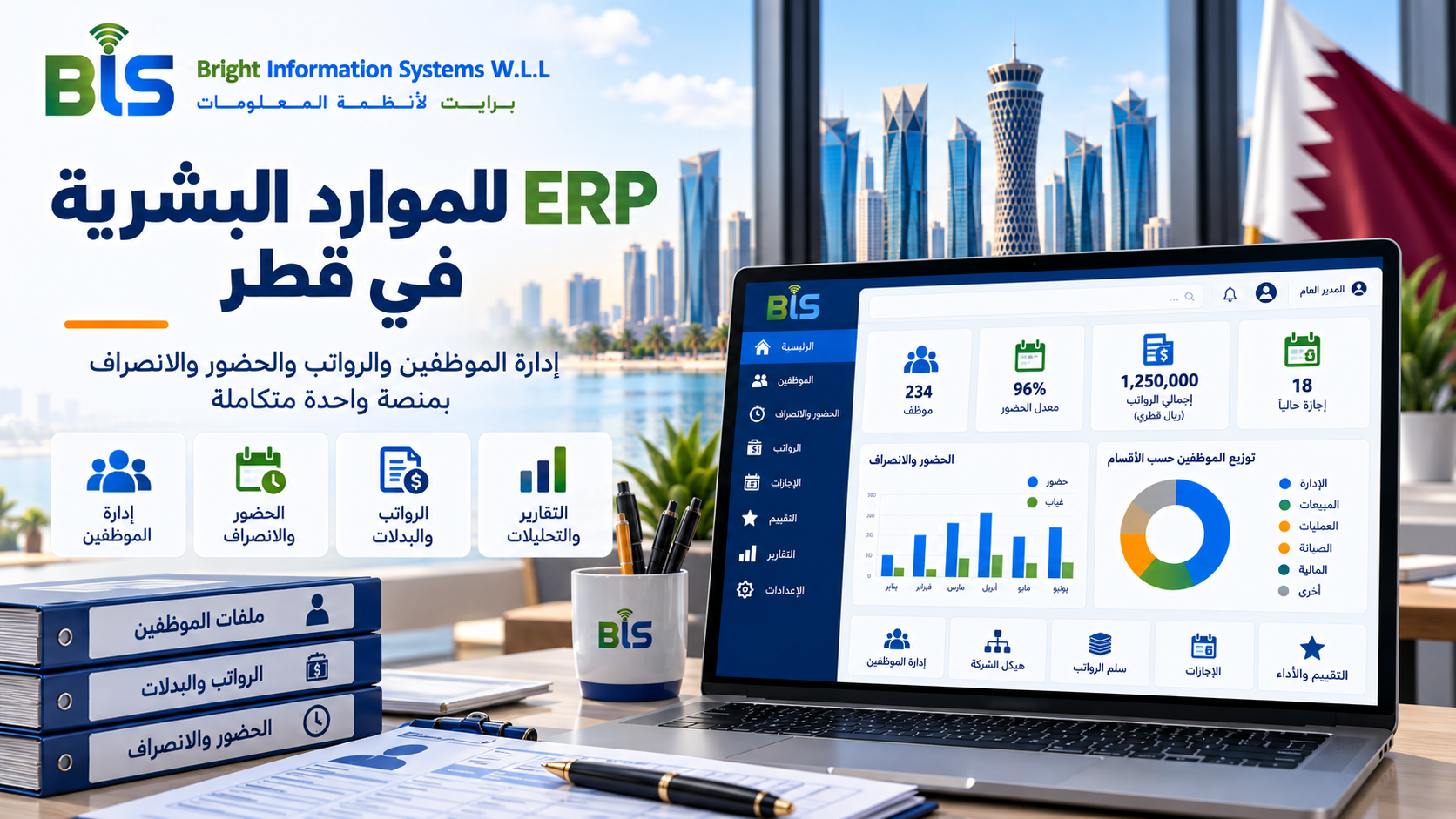 برنامج ERP للموارد البشرية في قطر